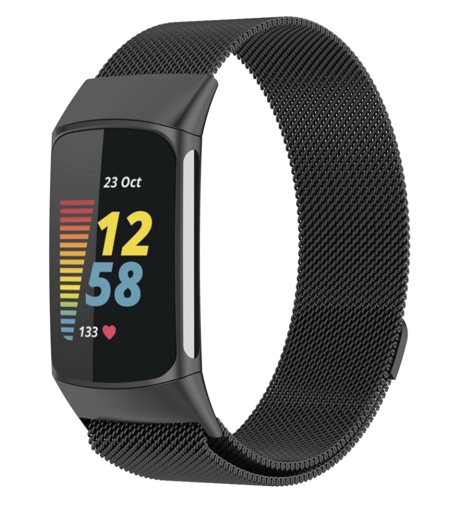 Dây đồng hồ Fitbit Charge 5 (chất liệu hợp kim, mắt lưới nhỏ)